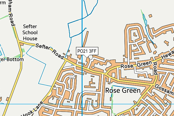 PO21 3FF map - OS VectorMap District (Ordnance Survey)