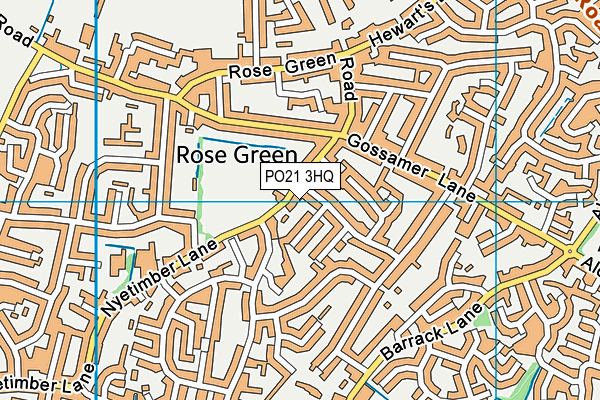 PO21 3HQ map - OS VectorMap District (Ordnance Survey)