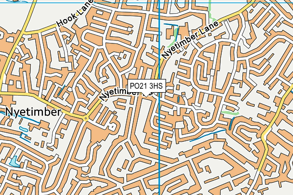 PO21 3HS map - OS VectorMap District (Ordnance Survey)