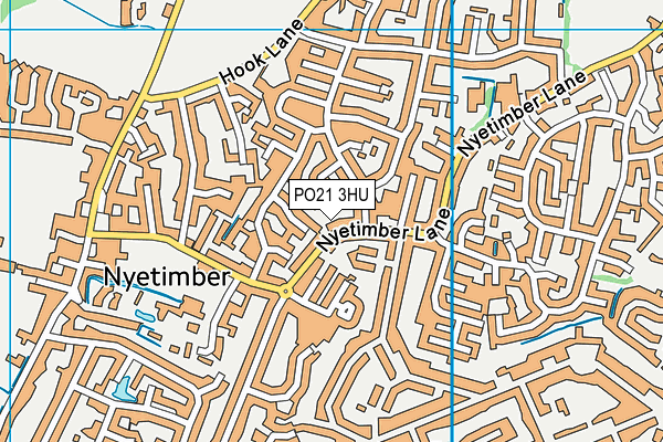 PO21 3HU map - OS VectorMap District (Ordnance Survey)