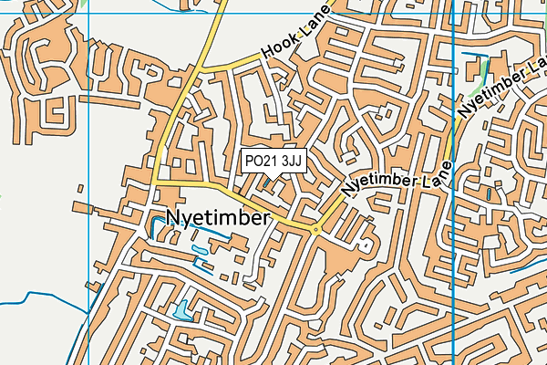 PO21 3JJ map - OS VectorMap District (Ordnance Survey)