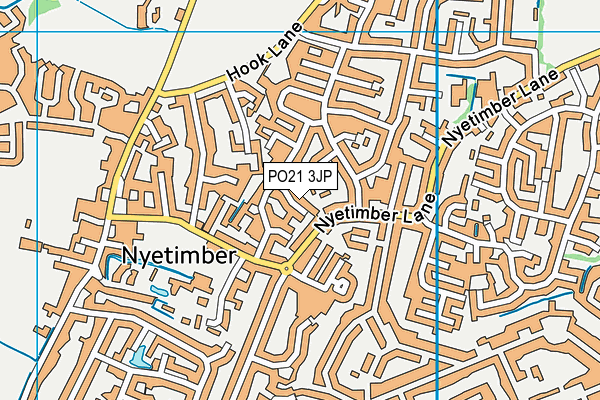 PO21 3JP map - OS VectorMap District (Ordnance Survey)