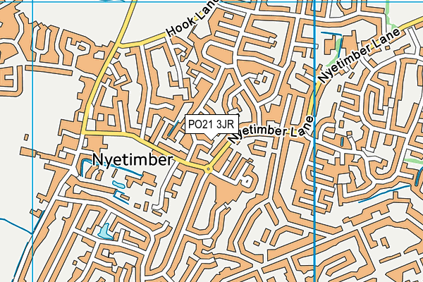 PO21 3JR map - OS VectorMap District (Ordnance Survey)