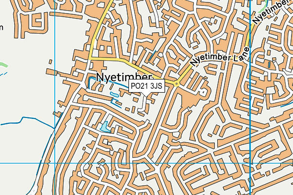 PO21 3JS map - OS VectorMap District (Ordnance Survey)