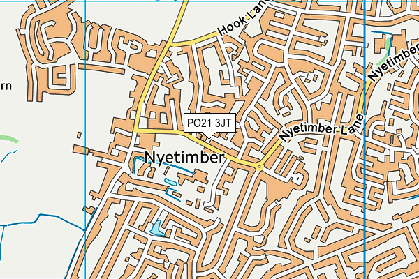 PO21 3JT map - OS VectorMap District (Ordnance Survey)