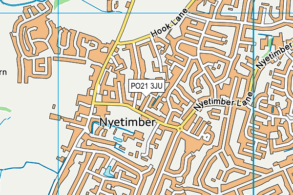 PO21 3JU map - OS VectorMap District (Ordnance Survey)