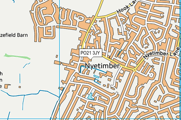 PO21 3JY map - OS VectorMap District (Ordnance Survey)