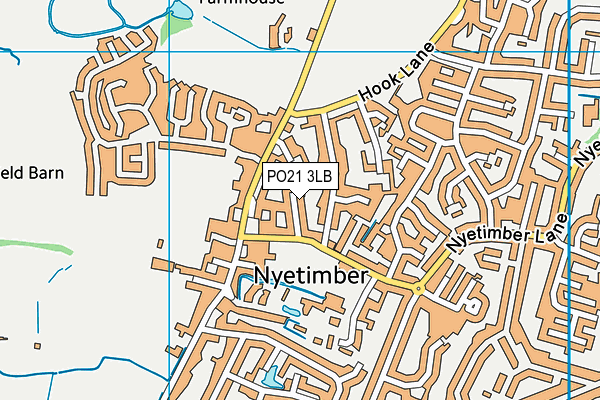 PO21 3LB map - OS VectorMap District (Ordnance Survey)