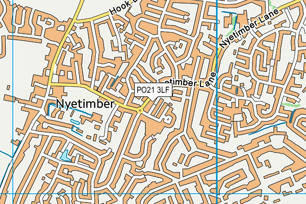 PO21 3LF map - OS VectorMap District (Ordnance Survey)