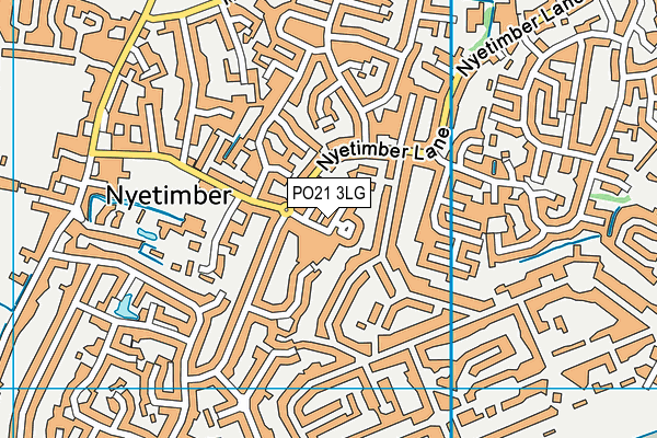 PO21 3LG map - OS VectorMap District (Ordnance Survey)