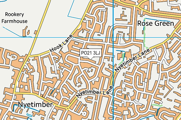 PO21 3LJ map - OS VectorMap District (Ordnance Survey)