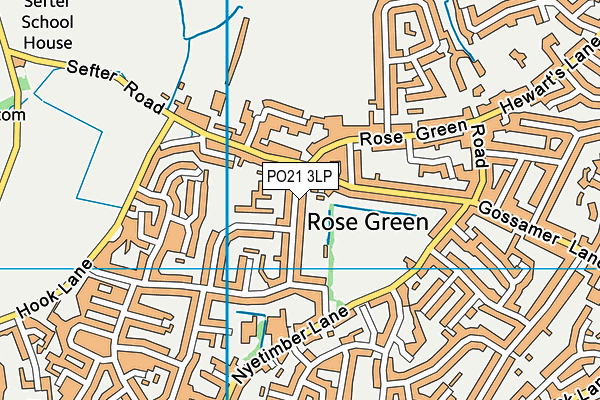 PO21 3LP map - OS VectorMap District (Ordnance Survey)