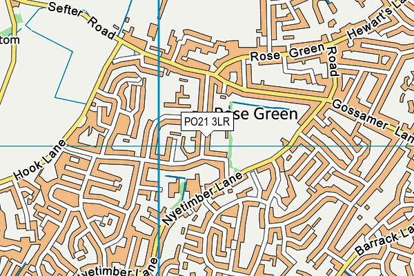 PO21 3LR map - OS VectorMap District (Ordnance Survey)
