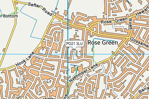 PO21 3LU map - OS VectorMap District (Ordnance Survey)