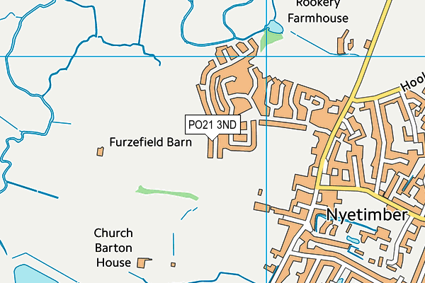 PO21 3ND map - OS VectorMap District (Ordnance Survey)