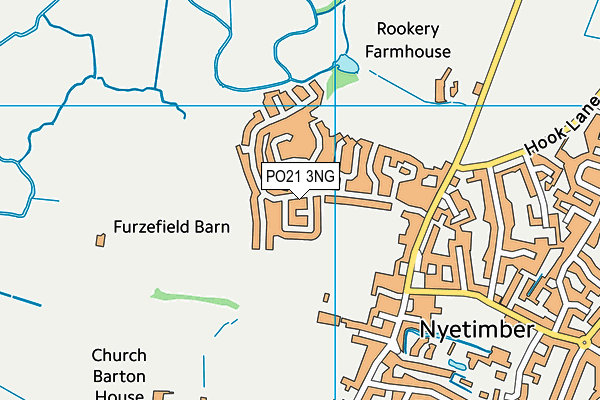 PO21 3NG map - OS VectorMap District (Ordnance Survey)