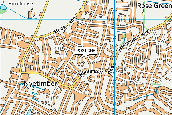 PO21 3NH map - OS VectorMap District (Ordnance Survey)