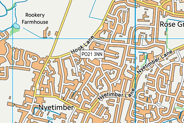 PO21 3NN map - OS VectorMap District (Ordnance Survey)