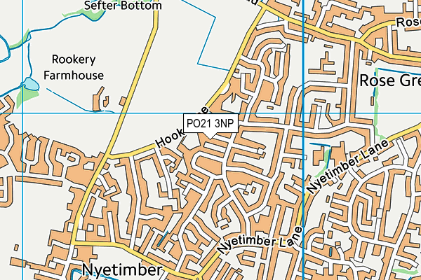 PO21 3NP map - OS VectorMap District (Ordnance Survey)