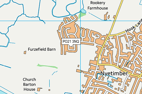 PO21 3NQ map - OS VectorMap District (Ordnance Survey)