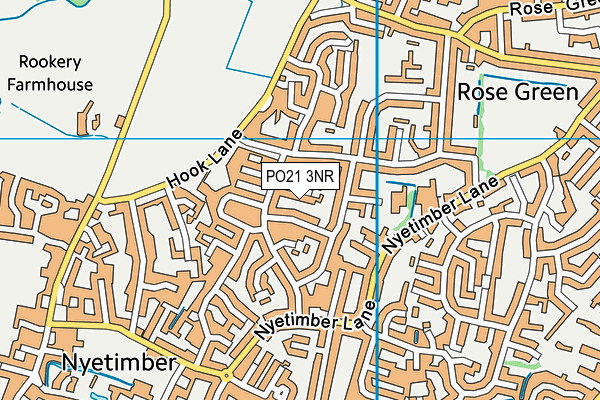 PO21 3NR map - OS VectorMap District (Ordnance Survey)
