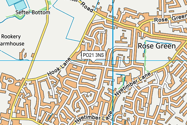 PO21 3NS map - OS VectorMap District (Ordnance Survey)