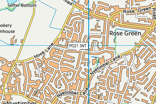 PO21 3NT map - OS VectorMap District (Ordnance Survey)