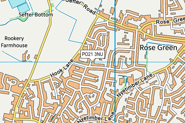 PO21 3NU map - OS VectorMap District (Ordnance Survey)