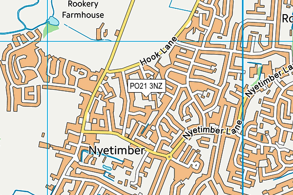 PO21 3NZ map - OS VectorMap District (Ordnance Survey)