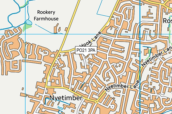 PO21 3PA map - OS VectorMap District (Ordnance Survey)