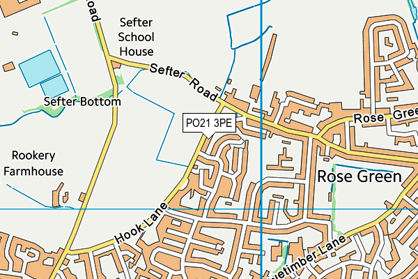PO21 3PE map - OS VectorMap District (Ordnance Survey)
