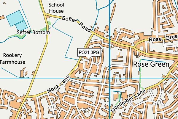 PO21 3PG map - OS VectorMap District (Ordnance Survey)