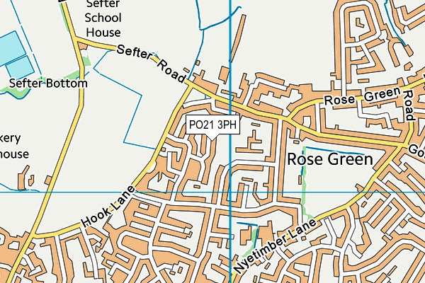 PO21 3PH map - OS VectorMap District (Ordnance Survey)