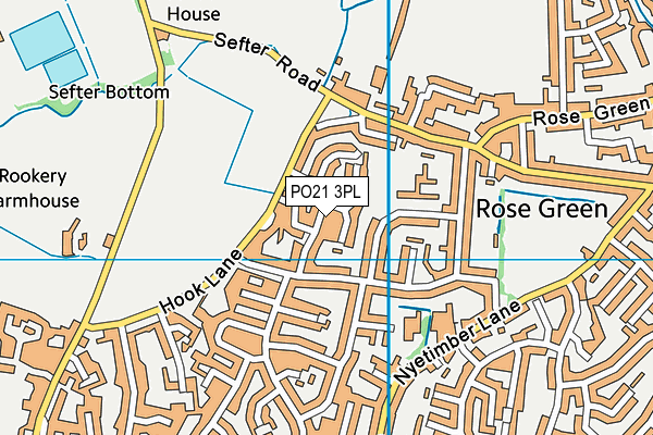 PO21 3PL map - OS VectorMap District (Ordnance Survey)