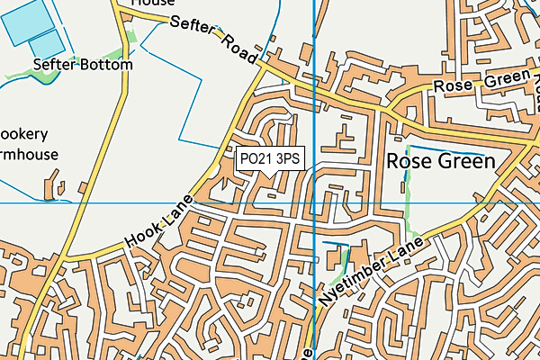 PO21 3PS map - OS VectorMap District (Ordnance Survey)