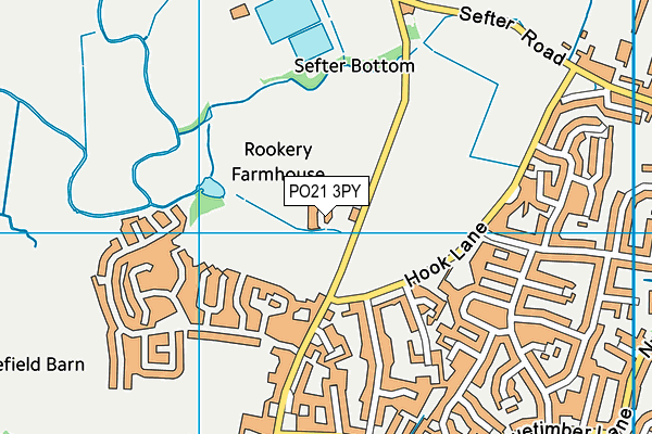 PO21 3PY map - OS VectorMap District (Ordnance Survey)