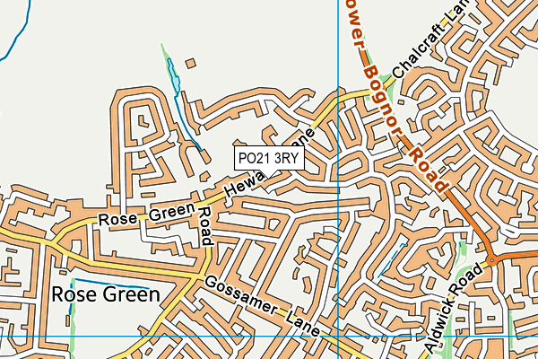 PO21 3RY map - OS VectorMap District (Ordnance Survey)