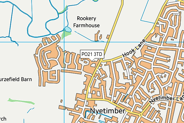 PO21 3TD map - OS VectorMap District (Ordnance Survey)