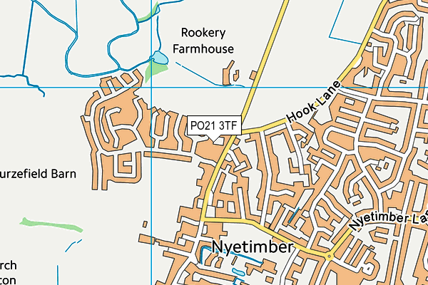 PO21 3TF map - OS VectorMap District (Ordnance Survey)
