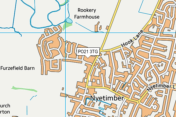 PO21 3TG map - OS VectorMap District (Ordnance Survey)