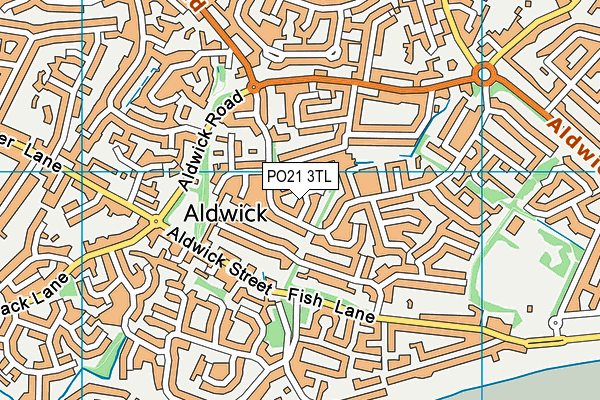 PO21 3TL map - OS VectorMap District (Ordnance Survey)