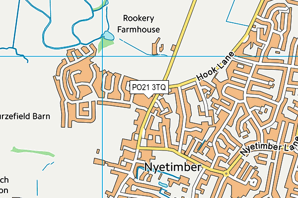 PO21 3TQ map - OS VectorMap District (Ordnance Survey)