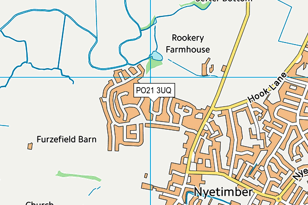 PO21 3UQ map - OS VectorMap District (Ordnance Survey)