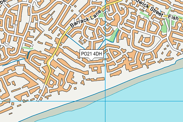 PO21 4DH map - OS VectorMap District (Ordnance Survey)