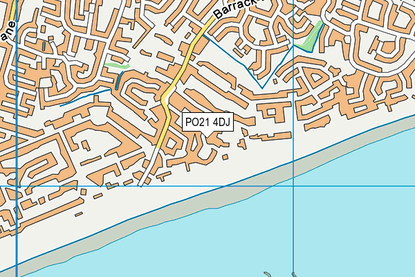 PO21 4DJ map - OS VectorMap District (Ordnance Survey)