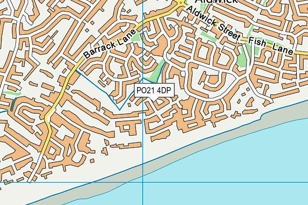 PO21 4DP map - OS VectorMap District (Ordnance Survey)