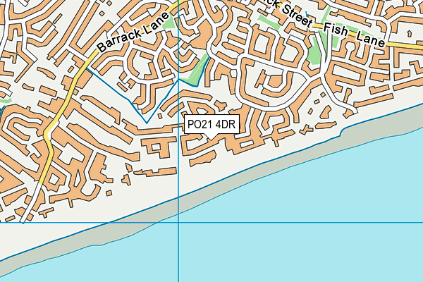 PO21 4DR map - OS VectorMap District (Ordnance Survey)