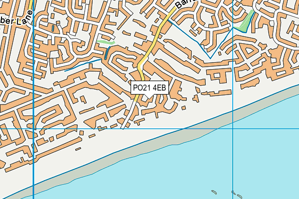 PO21 4EB map - OS VectorMap District (Ordnance Survey)