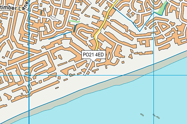 PO21 4ED map - OS VectorMap District (Ordnance Survey)