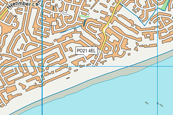 PO21 4EL map - OS VectorMap District (Ordnance Survey)